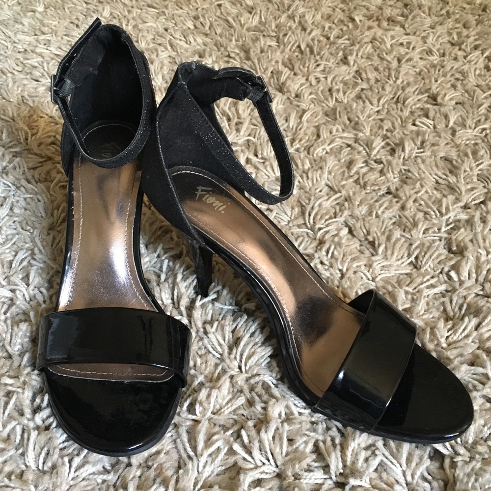 Black Strappy Heels